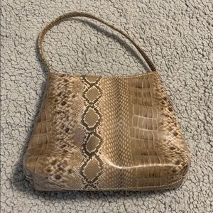 Snakeskin clutch